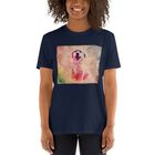 Mascochula camiseta mujer lienzo personalizada con tu mascota azul marino, , large image number null