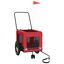 vidaXL Remolque de bicicleta mascotas hierro tela Oxford rojo negro, , large indicador imagen numero 4