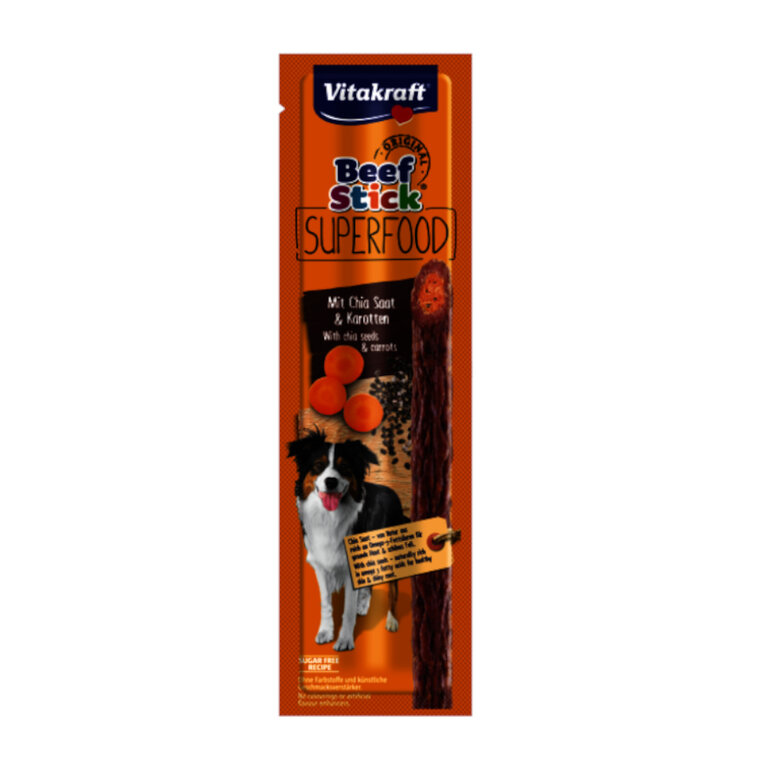 Vitakraft Palito Beef Superfood Zanahoria y Chía para perros, , large image number null