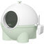 PawHut Arenero para Gatos con Cubierta Desmontable Caja de Arena para Gatos de Plástico con Pala Carga 4 kg 53x51x48 cm Verde, , large indicador imagen numero 1