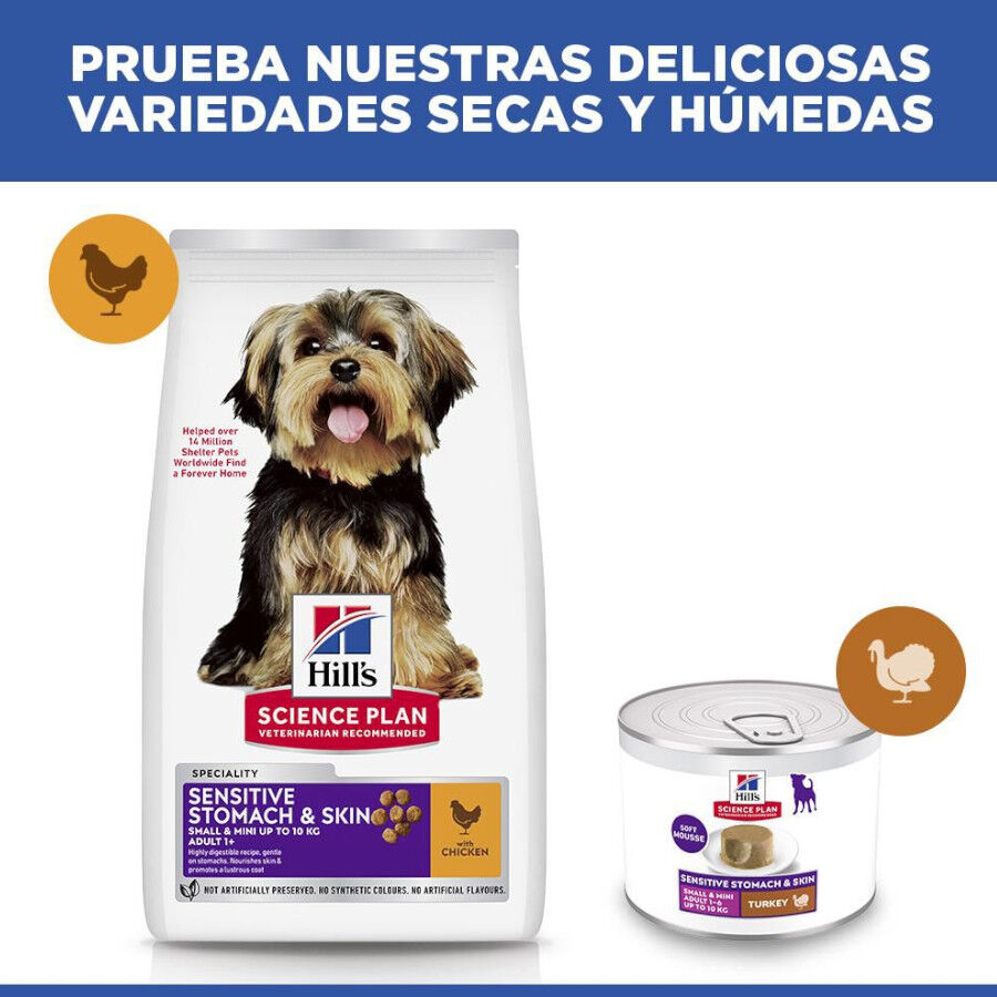 1.5 kg Hill's Science Plan Sensitive Stomach y Skin Small y Mini Pollo pienso para perros, , large Imagen numero 7