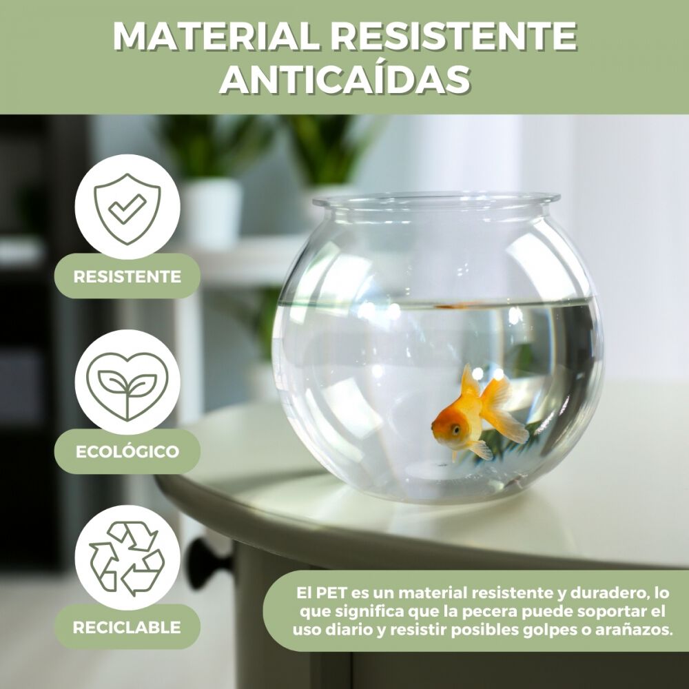 Mobiclinic Pecera transparente PET ecológico para Peces pequeños thumbnail