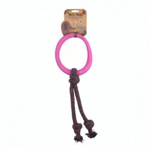 Aro BecoHoop con cuerda para perros color Rosa, , large Imagen numero 1