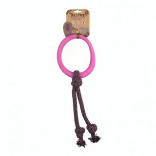 Aro BecoHoop con cuerda para perros color Rosa
