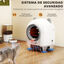 PawHut Arenero Gatos Autolimpiable 80L Arenero Autolimpiable Eliminación de Olores Control de APP Protección de Seguridad 1 Rollo de Bolsas de Basura, , large indicador imagen numero 4