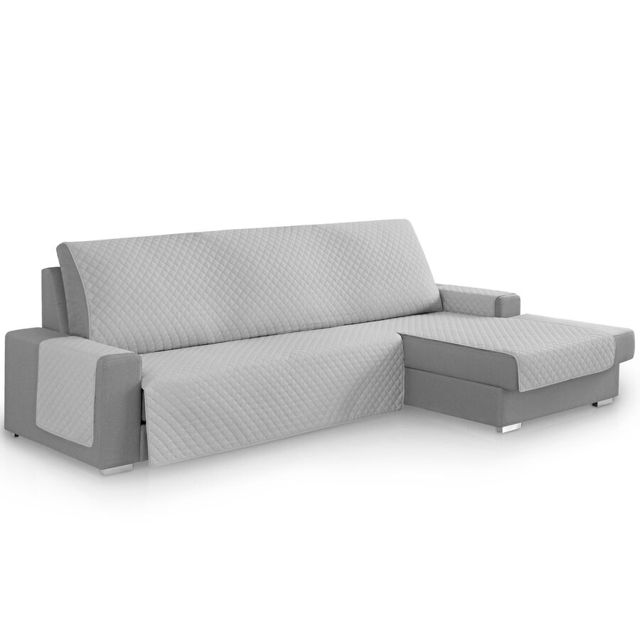 Vipalia Protector Cubresofa Rombos. Gris Claro. Chaise Longue Derecha 240 cm, , large Imagen numero 1