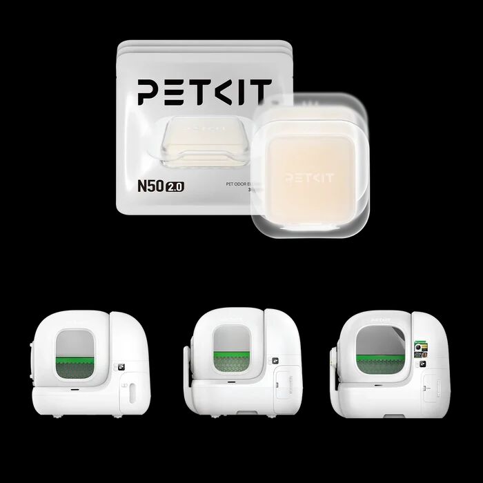 PETKIT Eliminador de olores para caja de arena autolimpiante Pura MAX 2 y PUROBOT MAX PRO 2, control de olores para el ba&ntilde;o de gatos, N50 2.0 (3 unidades), , large Imagen numero 2