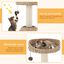 COSTWAY Árbol para Gatos con Palo Rascador en Sisal Natural, Posadero y Nicho Relajante, Pelota Juguete Colgando, Centro Actividad Torre para Gatos Versátil, , large indicador imagen numero 3