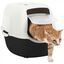 Cstore arenero con pp reciclado blanco y negro para gatos, , large indicador imagen numero 2