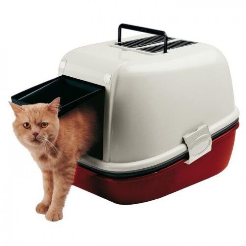 Ferplast Magix Bandeja Sanitaria Blanco y Rojo para gatos, , large Imagen numero 1