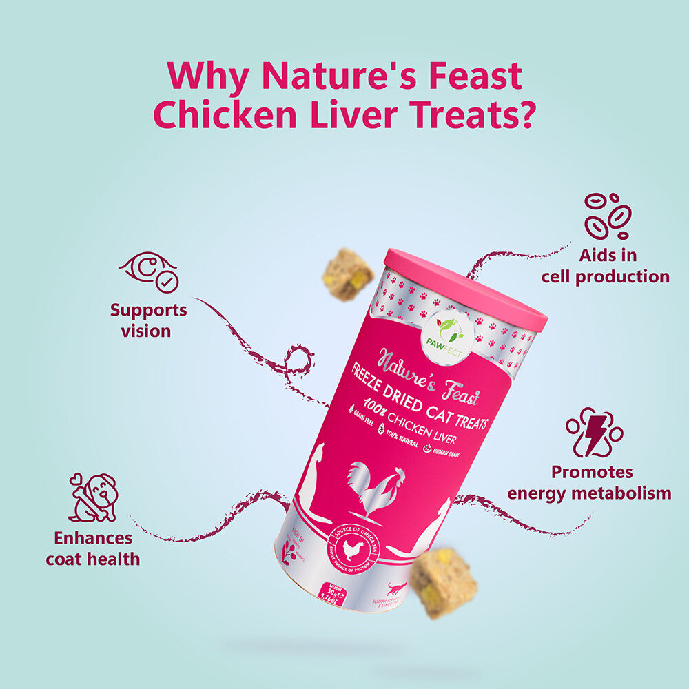 Golosinas liofilizadas para gatos: h&iacute;gado de pollo (50 g/1,76 oz), , large Imagen numero 4