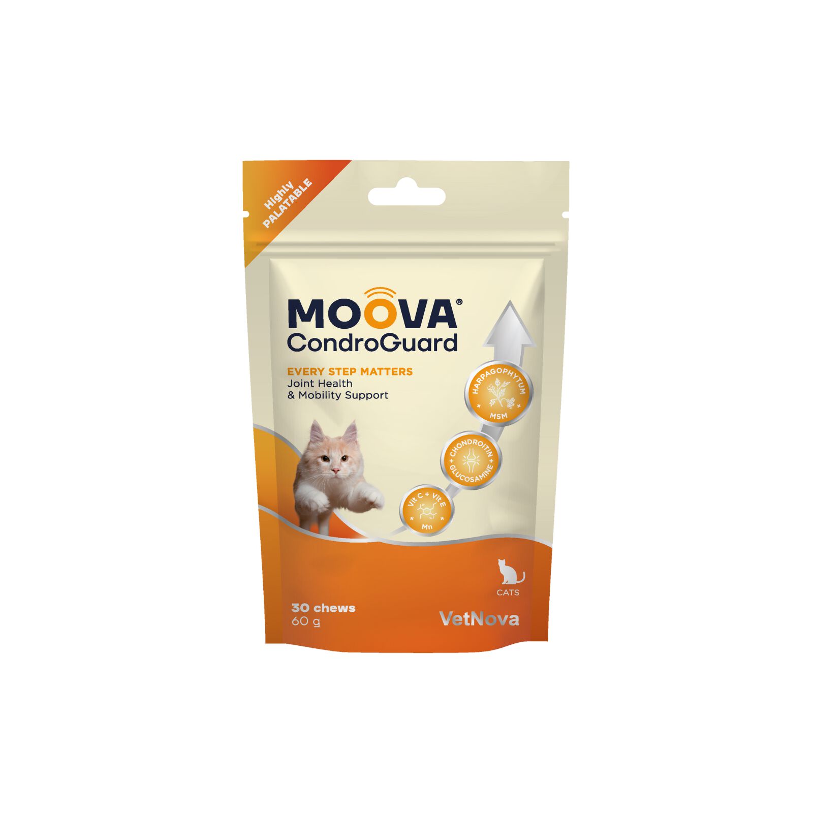 VetNova Moova CondroGuard suplemento para gatos