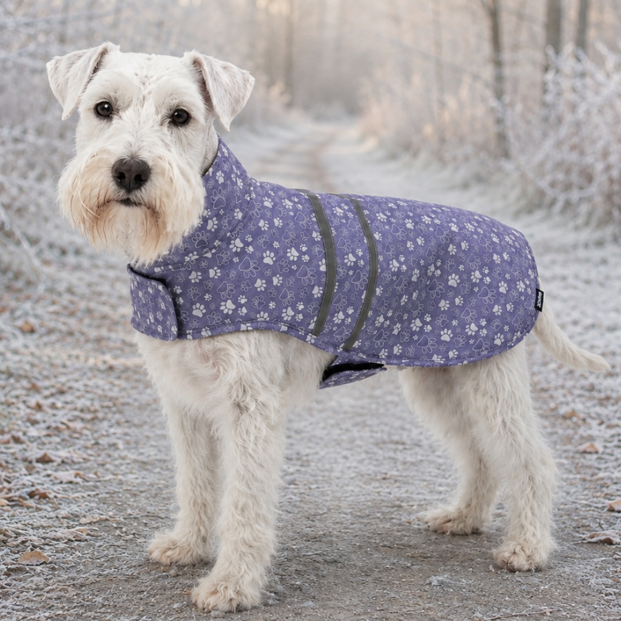 Gotoo Impermeable Estampado Huellas para perros, , large Imagen numero 1