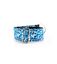 Pamppy galgo speedy collar regulable con estampado de leopardo azul para perros, , large indicador imagen numero 2