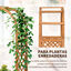 Outsunny Jardinera Enrejado con Arco Macetero con Soporte para Trepadoras Cultivos Plantas Flores Decoración en Jardín Terraza Balcón 83x36x152 cm Natural, , large indicador imagen numero 4
