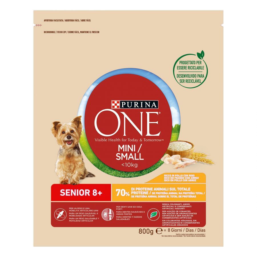 Purina One Senior 8+ Mini pienso para perros thumbnail
