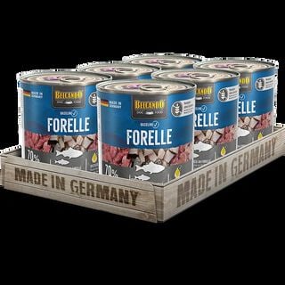 BELCANDO Baseline - Comida húmeda premium para perros de alta calidad (paquete de 6 latas)