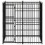 Vidaxl perrera con puerta y bisagras negra para perros, , large indicador imagen numero 5