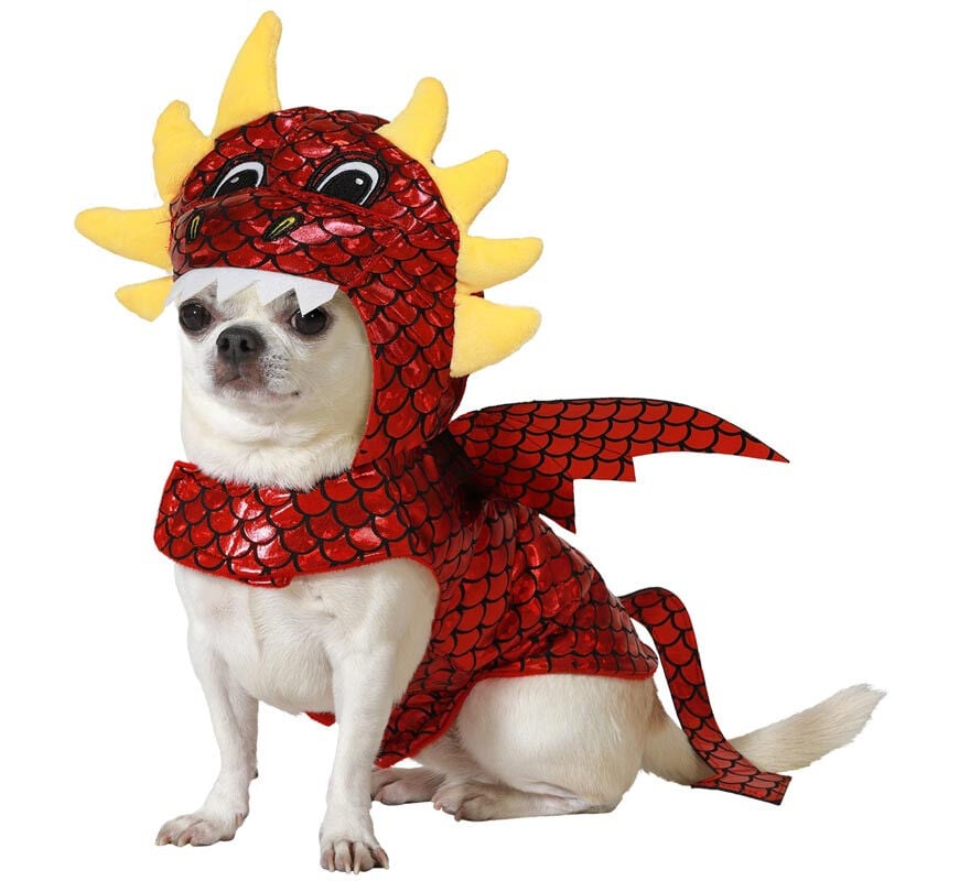 Disfraz de Drag&oacute;n rojo para perro, , large Imagen numero 1
