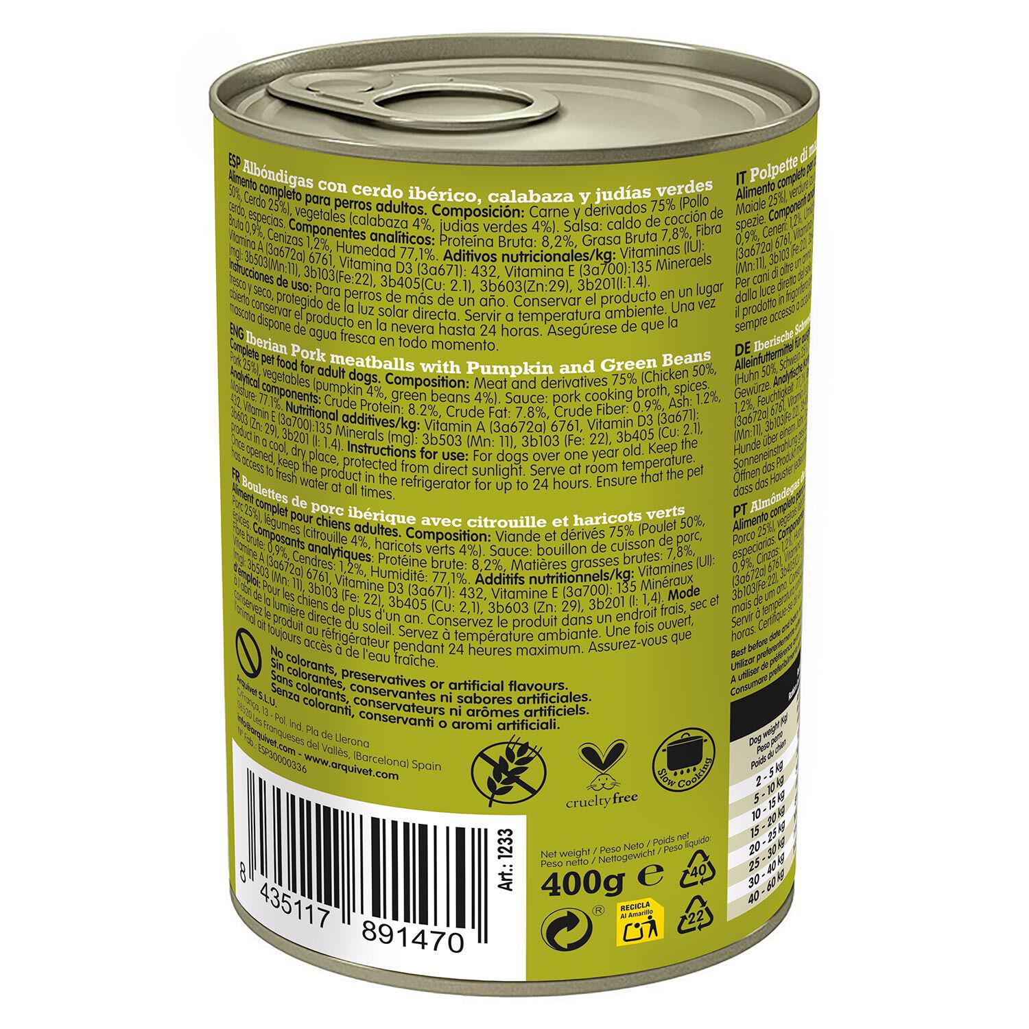 PACK 6 unidades - Fresh Iberian Pork Meatballs - Alb&oacute;ndigas con cerdo ib&eacute;rico, calabaza y jud&iacute;as verdes. - 400g, , large Imagen numero 3