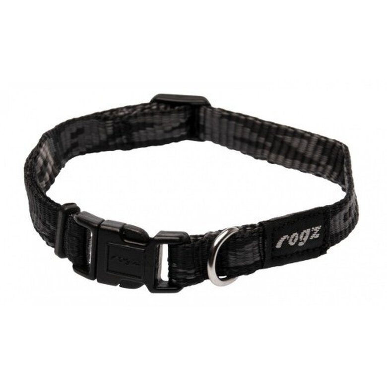 Collar ajustable apertura lateral Rogz para perros color Negro, , large image number null