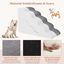 COSTWAY Rampa para Perros de Espuma de 5 Niveles, 56 cm Escalera para Mascotas Extra&iacute;ble y Lavable, Escalones para Perros de Espuma, 2 Rampas para Subir Mascotas (gris), , large indicador imagen numero 2
