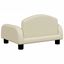 vidaXL Cama para perros de cuero sintético crema 50x40x30 cm, , large indicador imagen numero 4