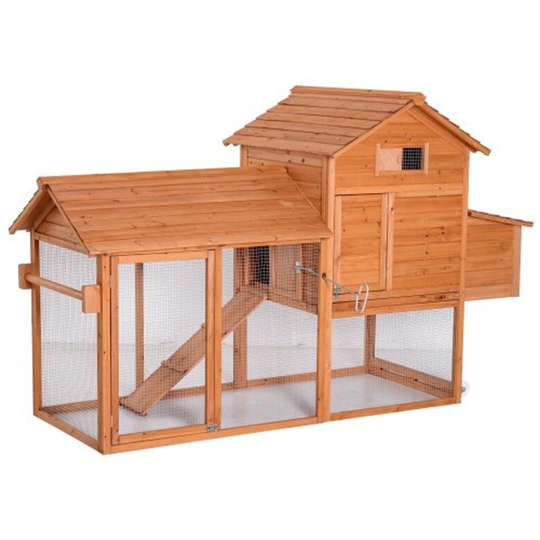Gallinero integrado Run PawHut color Madera, , large image number null