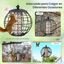 COSTWAY Comedero para Pájaros, Alimentador de Pájaros a Prueba de Ardillas para Colgar, Alimentador de Semillas Enjaulado, Marco de Metal Resistente a la Intemperie para Jardín Exterior, , large indicador imagen numero 4