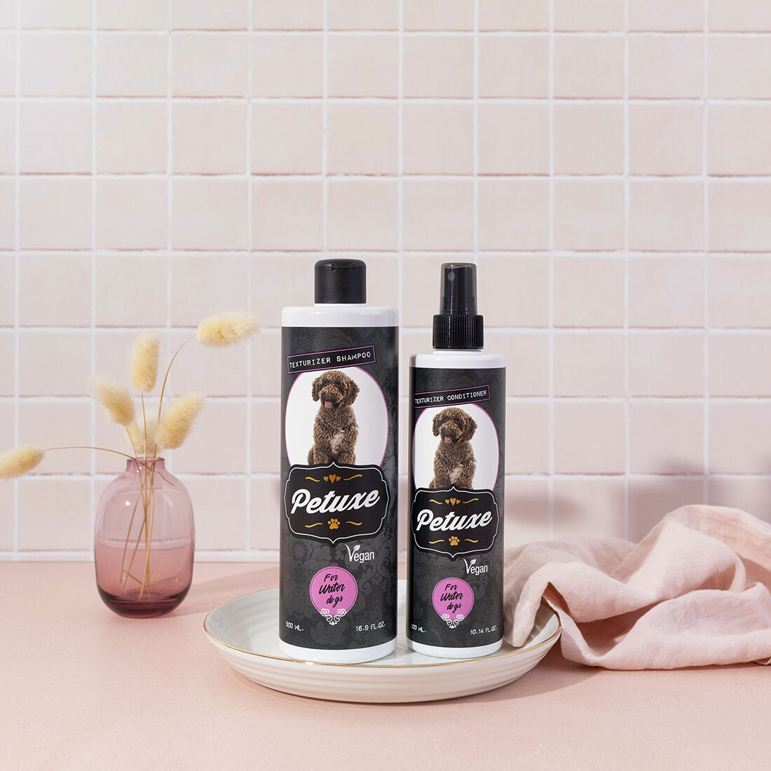 Petuxe pack champ&uacute; y acondicionador para perros de agua y pelo rizado, , large Imagen numero 3