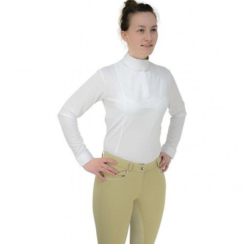 Camisa de manga larga Sandringham para mujer color Blanco, , large image number null