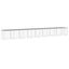 vidaXL Gallinero con techo acero galvanizado gris claro 1003x98x90 cm, , large indicador imagen numero 9