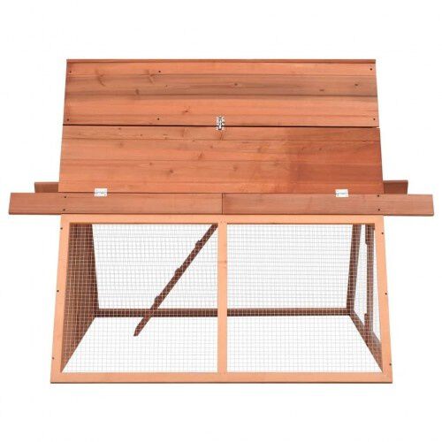 Vidaxl conejera de madera marrón para animales thumbnail