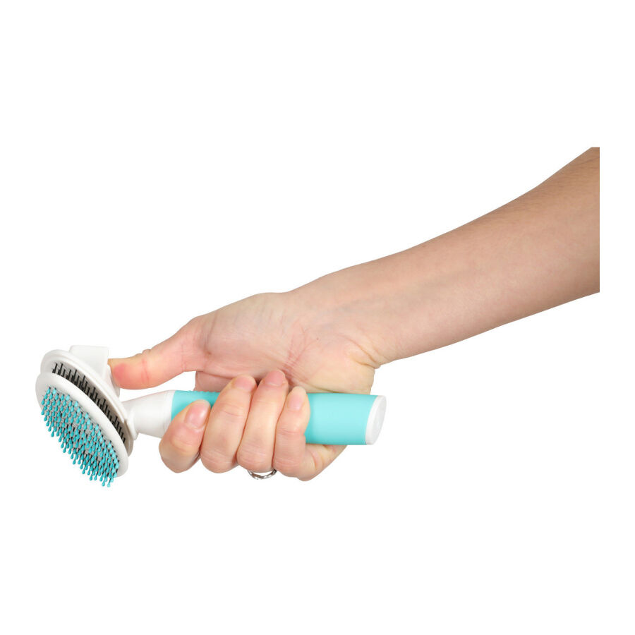 Zolux Anah Puppy Cepillo Suave Slicker Retr&aacute;ctil carda para perros, , large Imagen numero 3