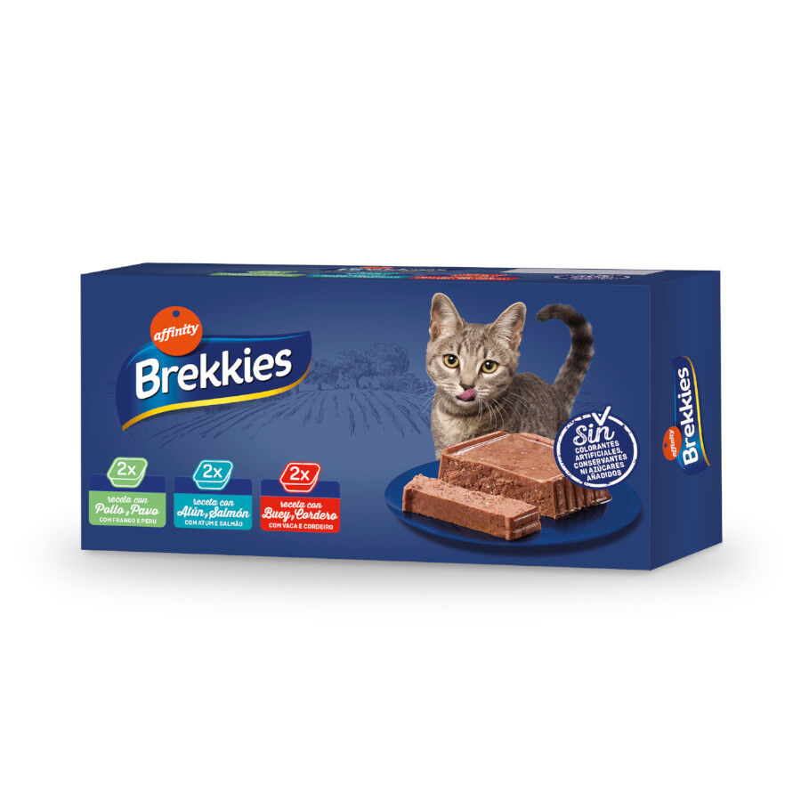 6 tarrinas x 100 g Affinity Brekkies Tarrinas para gato - Multipack, , large Imagen numero 1