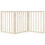 vidaXL Puerta para perros plegable 3 paneles madera de álamo 150 cm, , large indicador imagen numero 9
