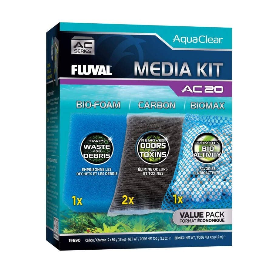 Fluval AquaClear AC Cargas de Mantenimiento para Filtro de acuarios