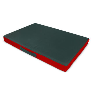 Gauty Cama Redonda Tela Impermeable - Rojo y verde para Perros y Gatos  