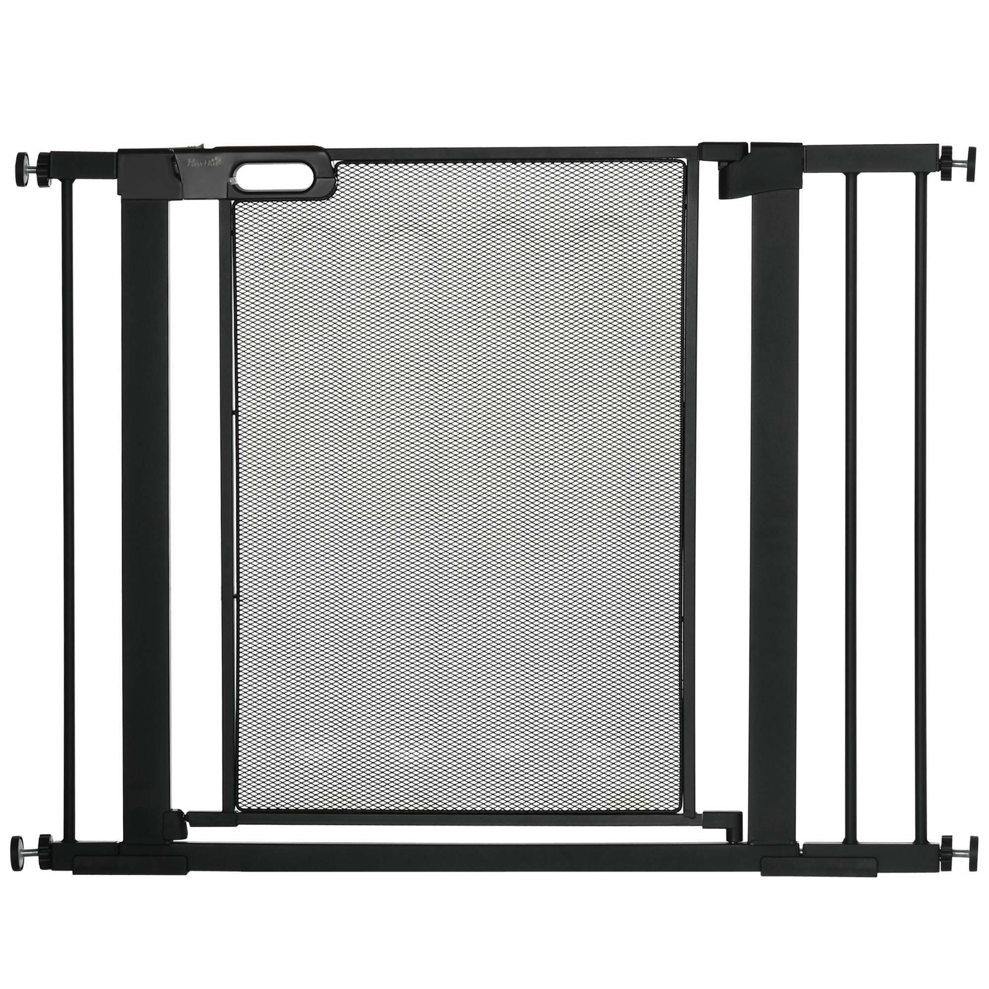 PawHut Barrera de Seguridad Negro, , large Imagen numero 1