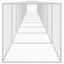vidaXL Gallinero con techo acero galvanizado gris claro 603x98x90 cm, , large indicador imagen numero 7
