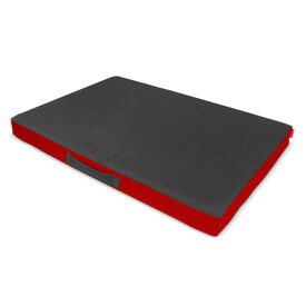 Gauty Cama Redonda Tela Impermeable  Rojo y gris para Perros y Gatos 