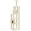 Vidaxl rascador árbol 7 pisos con casa crema para gatos, , large indicador imagen numero 1
