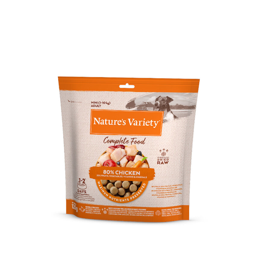 Nature&#039;s Variety Complete Food Mini Pollo Liofilizado pienso para perros