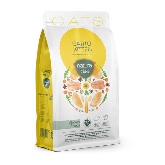 Pienso Natura Diet Kitten de pollo para gatitos image number null