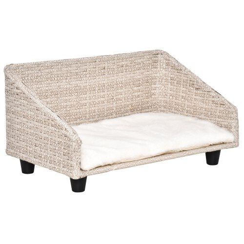 Cama elevada con coj&iacute;n suave para mascotas color Beige, , large Imagen numero 1