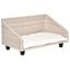 Cama elevada con coj&iacute;n suave para mascotas color Beige, , large indicador imagen numero 1