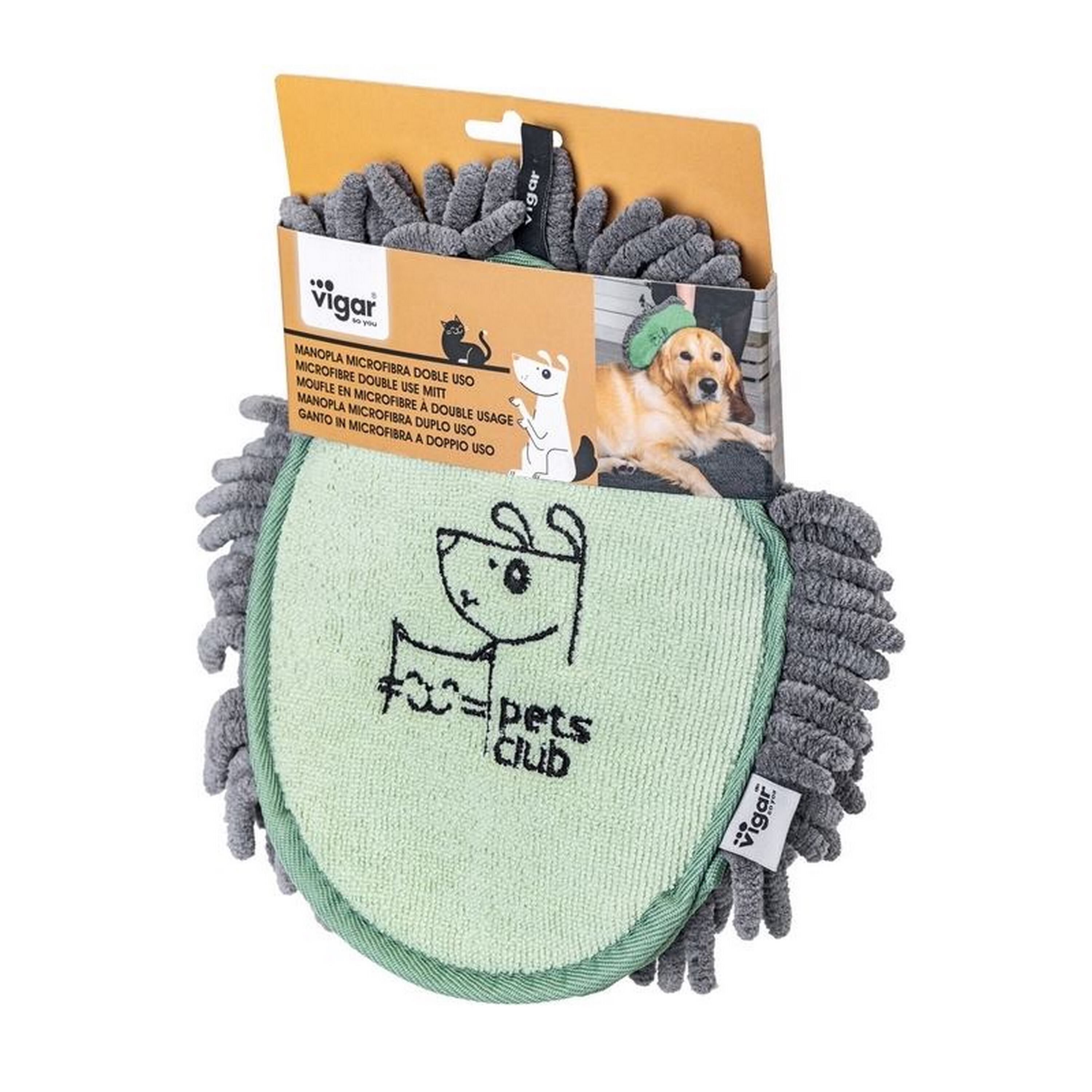 Vigar Pets Club Manopla de microfibra para perros thumbnail