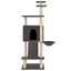 vidaXL Rascador para gatos con postes de sisal gris oscuro 153 cm, , large indicador imagen numero 2