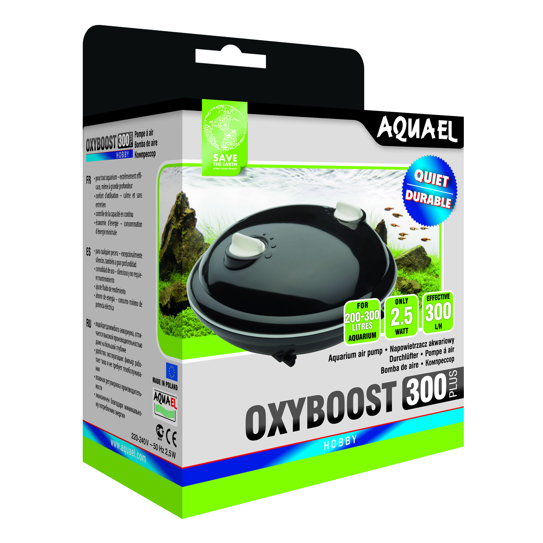 AQUAEL COMPRESOR OXYBOOST APR (300 PLUS 2 SALIDAS), , large Imagen numero 5