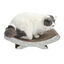 Leeby Remy Rocker rascador de cartón horizontal con estampado de hojas para gatos, , large indicador imagen numero 7